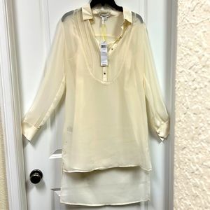 NWT BCBG Sheer Blouse